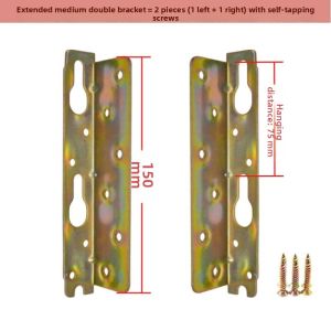 Heavy-Duty Bed Edge Fixing Hinges Fittings