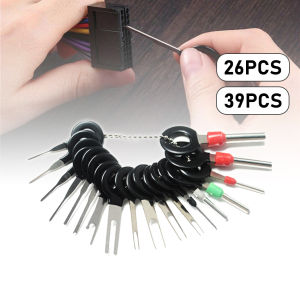 26/39 PCS Car Terminal Removal Tool Wire Plug Connector Extractor Pin Needle Puller Release Kit