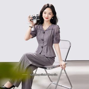 La Chapelle | Bộ Quần Dài Chân Rộng Cho Phụ Nữ Trung Niên Giúp Gầy & Trẻ Hóa