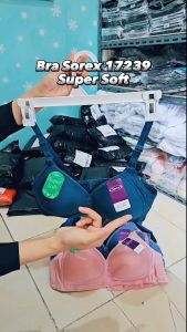 Bh Sorex 17239 Super Soft | Bra Wanita Cup C Besar Polos Tanpa Kawat Busa Sedang Kait 3