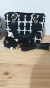 Tas Slempling Motif Kotak: Tas Elegan Termurah Wanita Fashion Korea China Import
