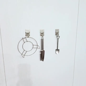 SUS304 Stainless Steel Hook Strong Adhesive Wall Hooks Waterproof Door Holder Cangkuk Dinding Keluli Tahan Karat 不锈钢挂钩 Hiasan Rumah Hadiah Jamuan Majlis Raya Ramadan Guru Ibu Bapa Christmas Gift Home Decoration Deco Kitchen Bathroom Room Hook Rack Dapur