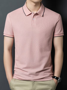 J&FO | Retro Mandarin Collar Polo Shirt Linen Cotton Silk Blend