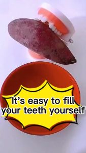Dental Restoration Gel Safe and nontoxic Solid Gutta Percha Thermal Beads Temporary Teeth Resin False Teeth Temporary Tooth Repair Set Vampire Teeth Glue Solid Glue10g
