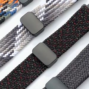 22mm 20mm Nylon Strap for Samsung Galaxy Watch 6 5 4 Tali Pengganti Garmin Watch / Huawei Watch GT 2 3 4 / Amazfit GTS GTR / Xiaomi Watch S1 Active Smart Watch Magnetic Buckle Nylon Band
