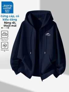 Jeanswest | Áo Khoác Hooded Thu Giản Dị Navy