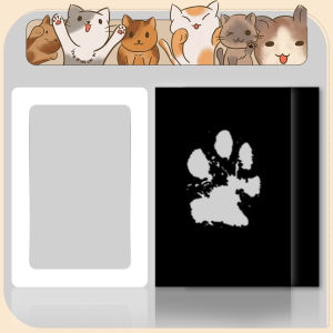 Baby Hand and Footprints Clean Touch Baby Hand and Footprint Kit Dog Paw Print Kit with 2 Art Cards Paw Print Stamp Pad for D