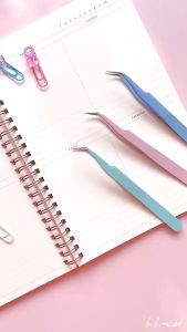 tweezer pinset penjepit sticker scrapbook tools pastel - mimimoist