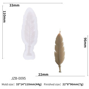 Lavender Silicone Candle Mold Cylinder Feather Lavender Aromatherapy Soap Ornament Craft Plaster Resin Mold Home Decor