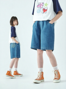 KECHU | Family Style Girls Denim Shorts loose