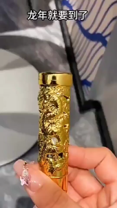 PemetikApiNagaUkiran | 浮雕龙防风金属打火机 | DragonEmbossedWindproofLighter
