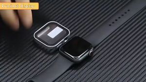 CNAGAIN Kính + Ốp Cho Đồng Hồ Apple 8 7 45Mm 41Mm Ultra 49Mm 44Mm 40Mm Miếng Bảo Vệ Màn Hình Ốp Thẳng Giảm Chấn Viền Dòng Đồng Hồ Thông Minh 4 5 SE Phụ Kiện