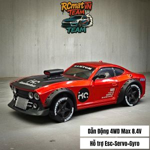 Xe Điều Khiển Mini Drift Dodge Muscle 1/32 KM3299 – 4WD – ESC + Servo + Gyro – cân bằng ổn định – dễ drift – bản cao cấp