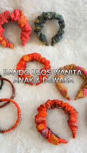 Bando Wanita / Headband Ulos / Bando Ulos / Dewasa & Anak / P N