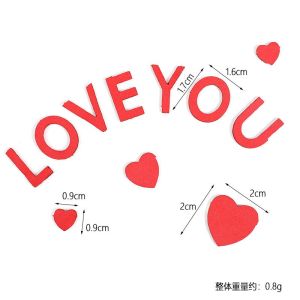 3Y Valentines Day Cake Topper Couple Happy Birthday Wedding Anniversary Cake Decoration Party Supplies/情人节情侣蛋糕插牌