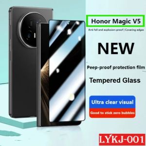 1-3 PCS 2026 2.5D 9H Anti-Spy Privacy Tempered Glass for HUAWEI Honor Magic V5 V3 Vs3 V2 RSR Screen Anti-Scratch Protector Film
