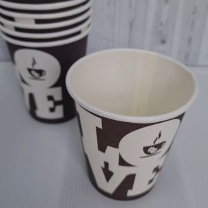 Paper Cup Coffee "Gambar" 8 Oz/9 Oz / Tea Cup / Gelas Kopi / Gelas kertas / Paper Hot Cup (50 pcs)
