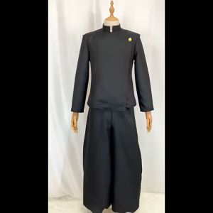 Anime Jujutsu Kaisen High School Uniform Geto Suguru Cosplay Kimono Robe Outfit For Men Suits Black Jacket Pants