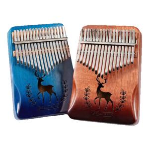Affordable 17-tone Thumb Piano Calimba for Beginners Student Ancient Style Finger Harp Musical Instrument Easy to Learn