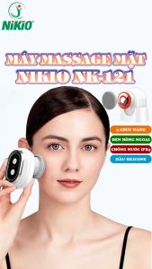 Máy massage mặt nâng cơ điện di tinh chất kết hợp rửa mặt Nikio NK-121