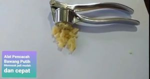 Alat Penghancur Bawang Putih Merah Kitchen Stainless Steel Garlic Pressure Cincang Penghalus Bumbu Dapur Jepit Parut R22