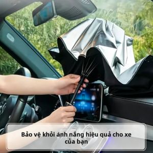 Ô Che Nắng Kính Chắn Gió Xe Hơi Gấp Gọn Chống Tia UV Cách Nhiệt Che Cửa Sổ Trước Bảo Vệ An Toàn Cho Xe