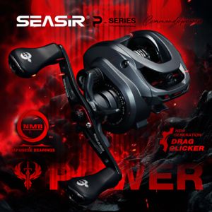 Seasir Commando Power Baitcasting Fishing Reel 7.1:1 High Speed Gear Ratio 6+1 NMB Bearing Drag 9kg New Generation Drag Clicker Fresh Saltwater Baitcaster Reel