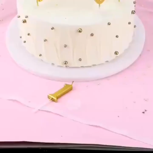 1PC Golden Candle 0-9 Birthday Cake Decoration Number Candle Birthday Cake Topper Birthday