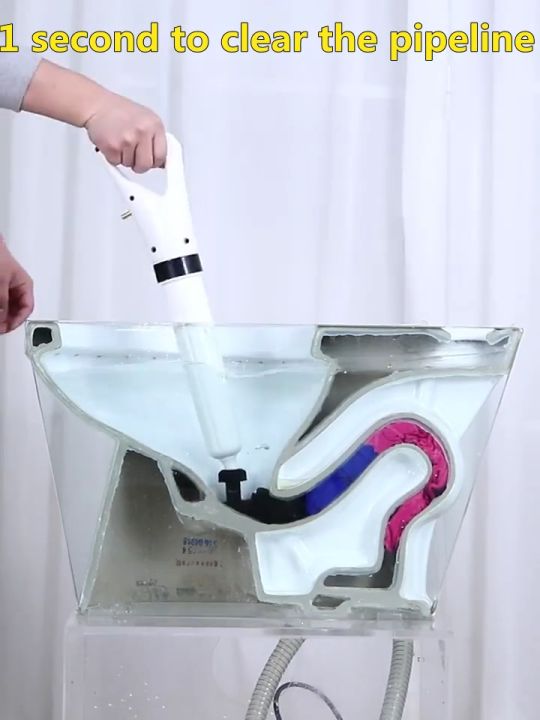 [1S DREDGING] 3in1 High Pressure Toilet Pump Plunger Powerful Manual