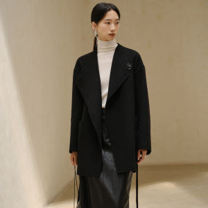 Yigue | 100% Merino Wool Two-Way Ladies Coat