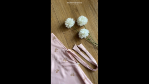 Mukena Anak Motif Pita Coquette 2In1 Bahan Rayon Resleting Dagu