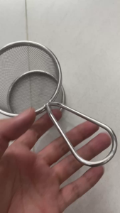 Rổ lưới chiên Inox tròn  Nhúng dùng cho nhà bếp