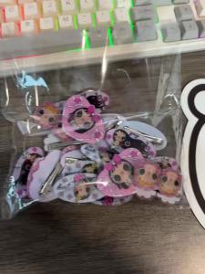 Bandai | Big-eyed Girl Pattern Cute Heart-shaped Hairpin on The Side with An Edge of The Ins Style and Cartoon-like Bangs Hairpin.