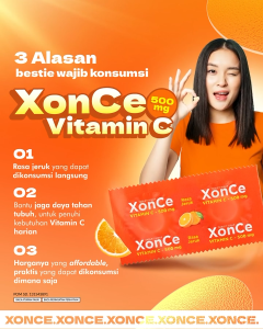 Xonce Tablet Hisap 1 Strip 2 Tablet Mengandung Vitamin C 500 Mg Digunakan Untuk Memenuhi Kebutuhan Vitamin C Dalam Tubuh
