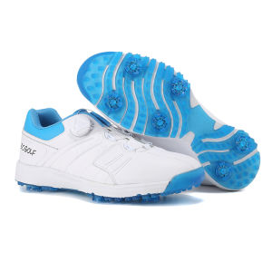 Rotating Laces Breathable Waterproof Men Golf Shoes