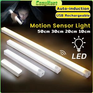 C.N. Led Light Strip for Wardrobe Cabinet Study Lamp Motion Sensor Night Light Wireless Magnetic USB Rechargeable