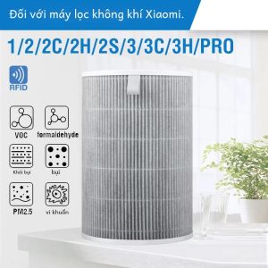 Máy Lọc Không Khí Xiaomi Mi Bộ Lọc Không Khí Thay Thế Carbon HEPA Tương Thích Với Các Mẫu 1 2 2S 2C 2H 3 3S 3C 3H Mijia