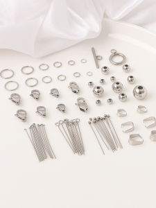 สแตนเลสมังกรกุ้งหัวเข็มขัดโซ่ลูกปัด 9 ตัวอักษรเข็มข้าวลูกปัดสร้อยคอสายปลาสร้อยข้อมือลูกปัด DIY วัสดุตําแหน่งอุปกรณ์เสริม