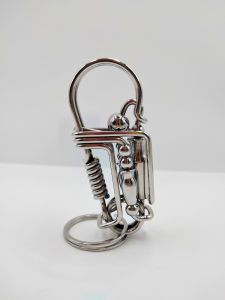 พวงกุญแจสแตนเลสงานแฮนด์เมดแจกันK20(6.5 * 2.5)(งานทำมือ ขัดเงา คล้องหูกางเกง)ไม่เป็นสนิม ทนทานเเละคุ้มค่าในการใช้งาน