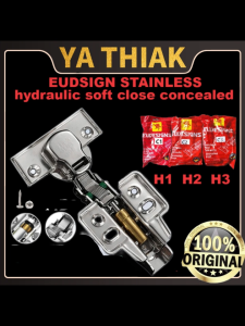 【PRE PRAIS】EUDSIGN Stainless Steel Hydraulic Soft Close Concealed Hinges for Cabinets