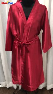 Áo choàng tắm spa |chất liệu lụa mát sáng bóng dùng trong spa massage xông hơi