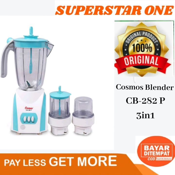 Blender cosmos cb-282p 3in1 plastik liter cosmos blender CB-282P
