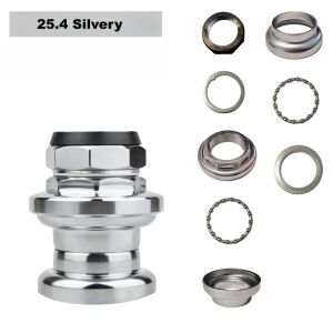 25.4MM/1"and 28.6MM/1-1/8".Threaded Caged & Seal Bearing Bike Headset for 30MM/34MM Head TubeLight Weight Bicycle Headset