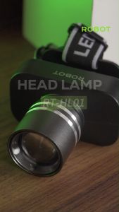 ROBOT Senter Lampu Kepala Headlamp Outdoor Camping/Emergency Lamp RT-HL01 LED Rechargeable Original - Garansi 1 Tahun
