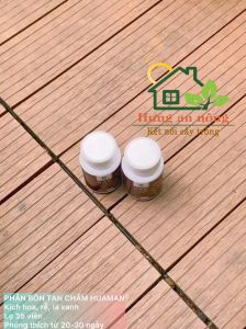 Lọ 35 viên - Phân bón viên nén tan chậm đa năng Huaman hiệu Tám Ông Già kích hoa hoa to đậm màu rễ tốt lá xanh