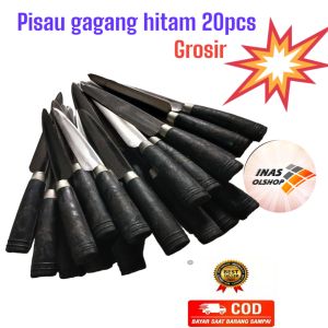 Pisau Dapur gagang Hitam 1Kodi (20pcs)