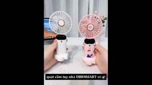 GOOJODOQ Quạt gấp 3 trong 1 180° im lặng 100 cấp độ có thể điều chỉnh siêu năng lượng gió Quạt di động Màn hình LED