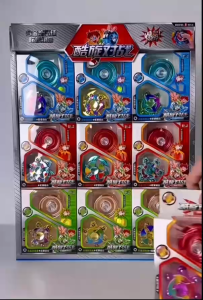 Kids Yo-Yo Toy Set- Triple-Axis Electroplated YoYo with Spinning TopGift Set for Children