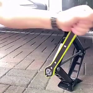 360° Swivel Labor-Saving Car Jack Ratchet Wrench with Long Handle Scissor Jack Lift Speed Handle Tool for Travel Van SUV and Other Vehicles
