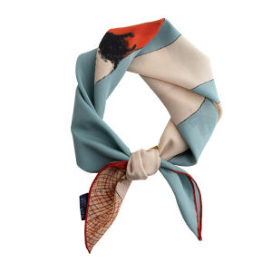YINGMEI | 100% Silk Scarf for Women with Hair Accessories